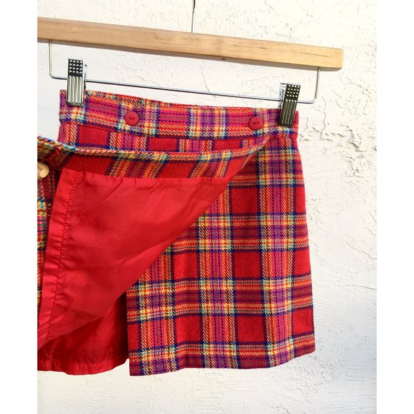 Croco Kids - Woven Plaid Wrap Skirt (Girls 8) - Picture 4 of 5